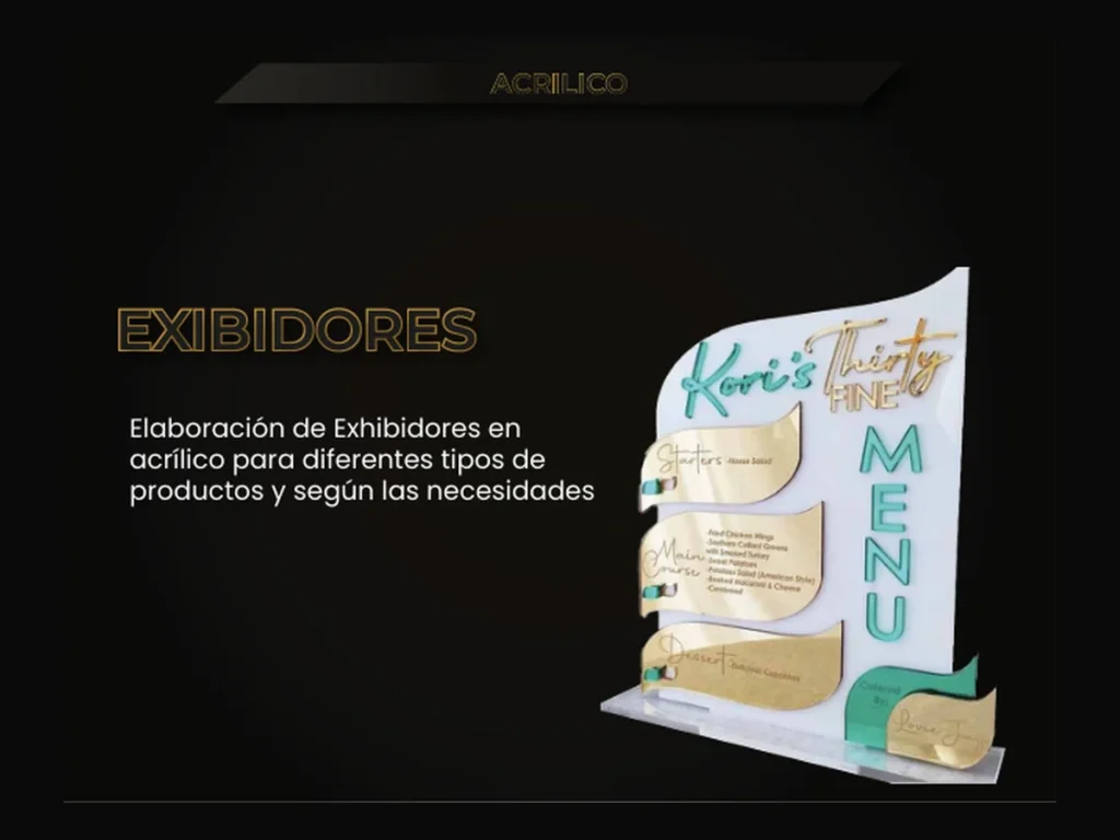 Exhibidores acrílicos