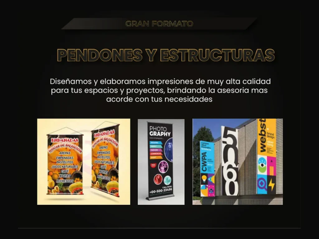 Pendones y estructuras